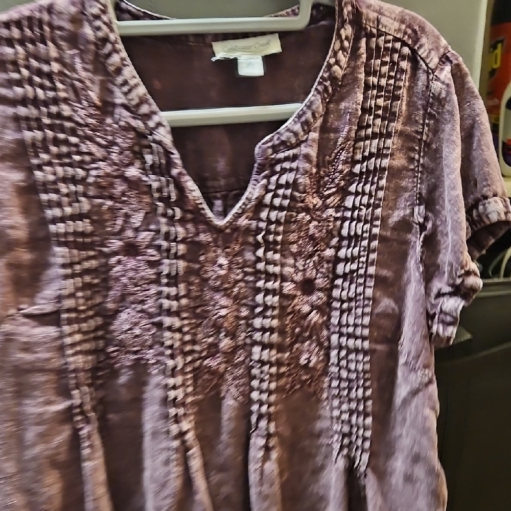 Chicos Size Large Plum Colored Women's Top